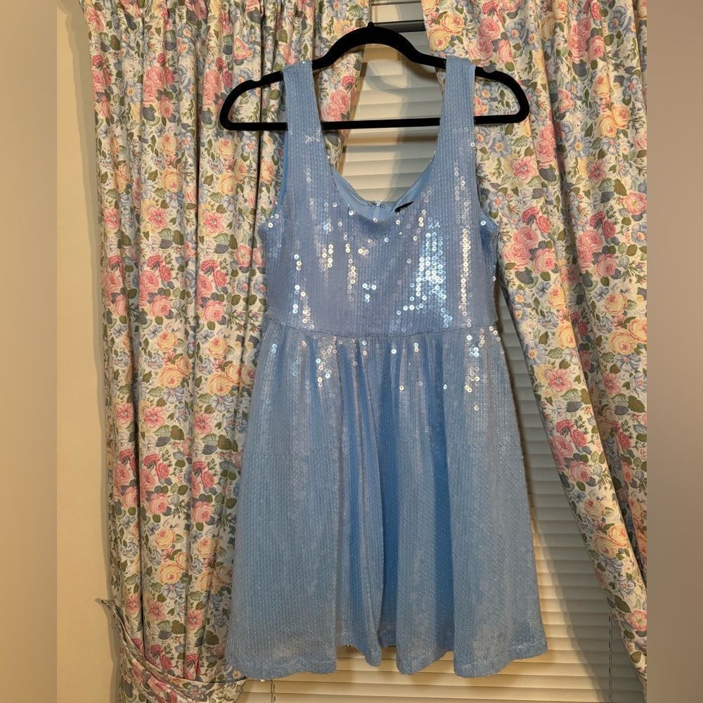 Women’s Nasty Gal Sequin Tank Mini Dress Sz 8 NWOT